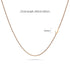 Bold Alphabet Letter Initial Charm Necklace in Rose Gold Tone